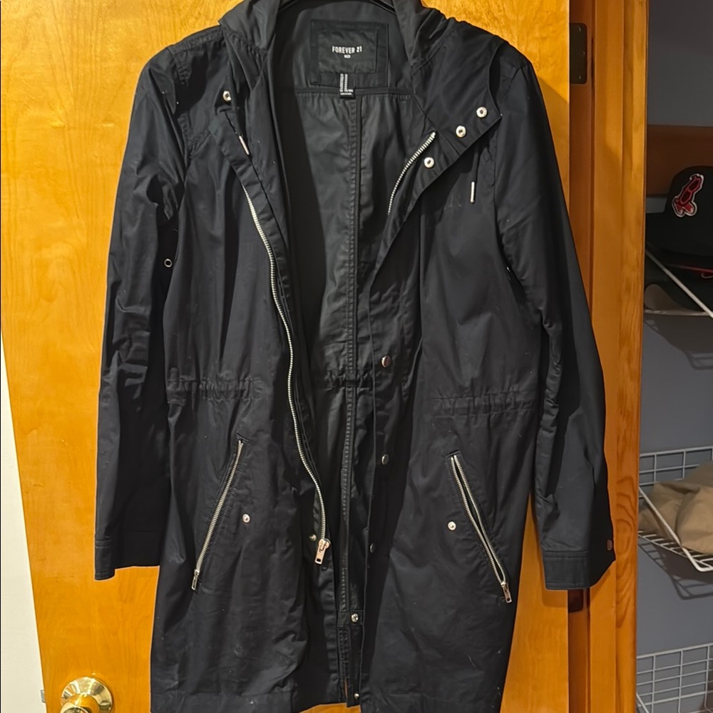 Black Hooded Jacket by Thread & Supply